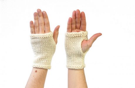 learn to knit mitt pattern