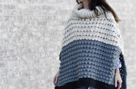 bulky poncho knitting pattern