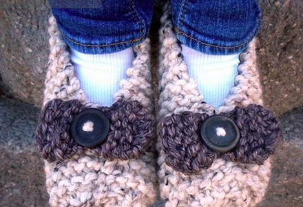two hour knit slippers