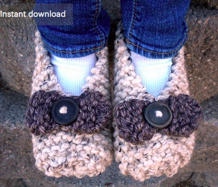 two hour knit slippers