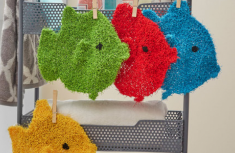 fish washcloth knitting pattern