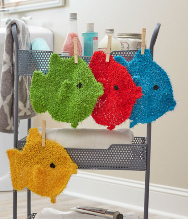 fish washcloth knitting pattern