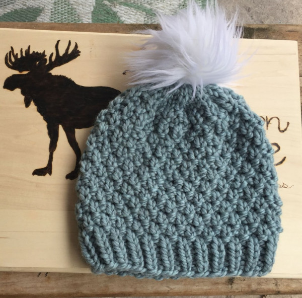 seed stitch hat knitting pattern