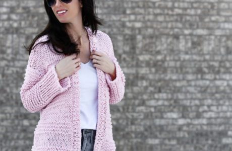 cotton candy easy cardigan