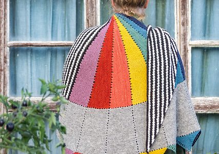kleur rainbow shawl knitting pattern
