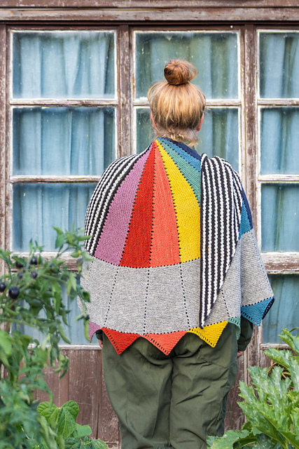 kleur rainbow shawl knitting pattern