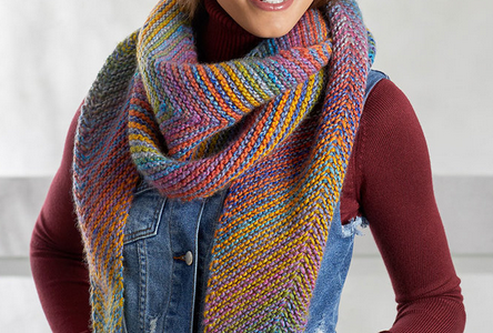 cityscape shawl knitting pattern