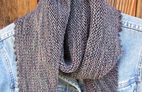 simple garter stitch shawl