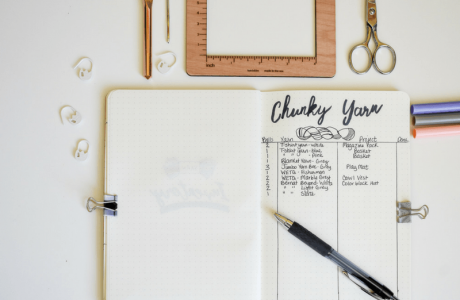 knitting organization project planner