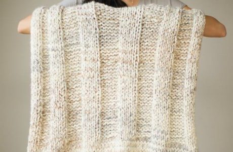 chunky knit blanket knitting pattern