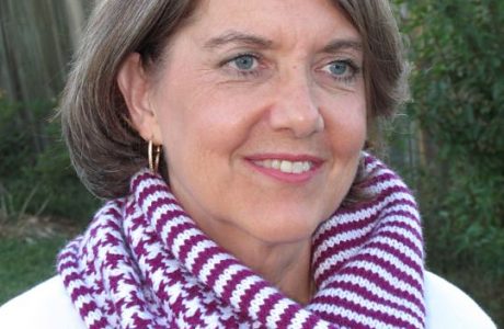 houndstooth and stripes cowl