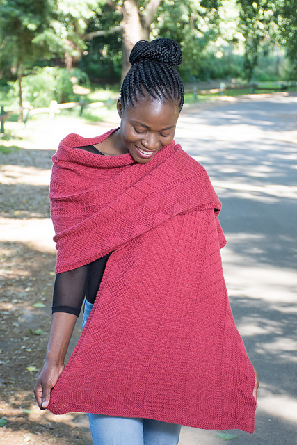 lerato wrap textured knitting