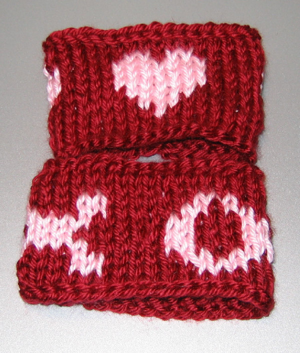 Valentine's wristwarmers