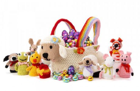 lamb easter basket knitting pattern