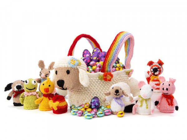 lamb easter basket knitting pattern