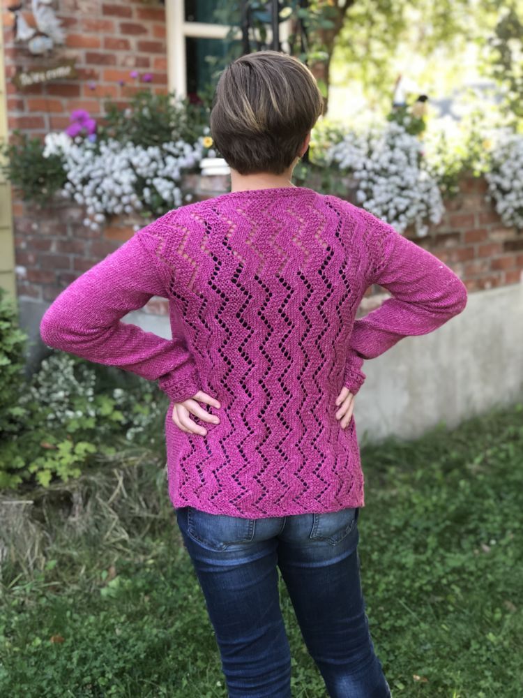 rose thrift cardigan knitalong