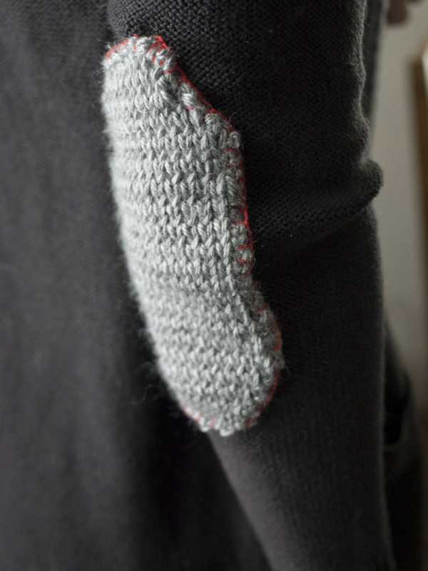 how to knit elbow patches