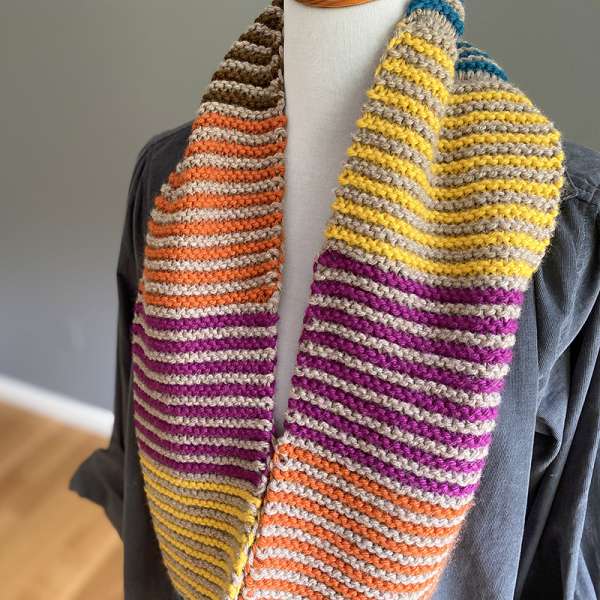 How to knit the striped garter stitch - Bloggen