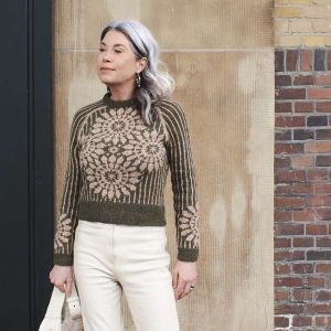Knit Flowers on Your Sweater – Knitting