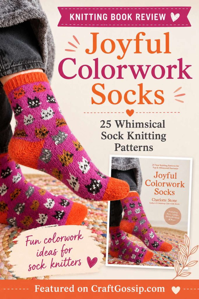 Joyful Colorwork Socks Book Review: 25 Happy Sock Knitting Patterns With Personality
