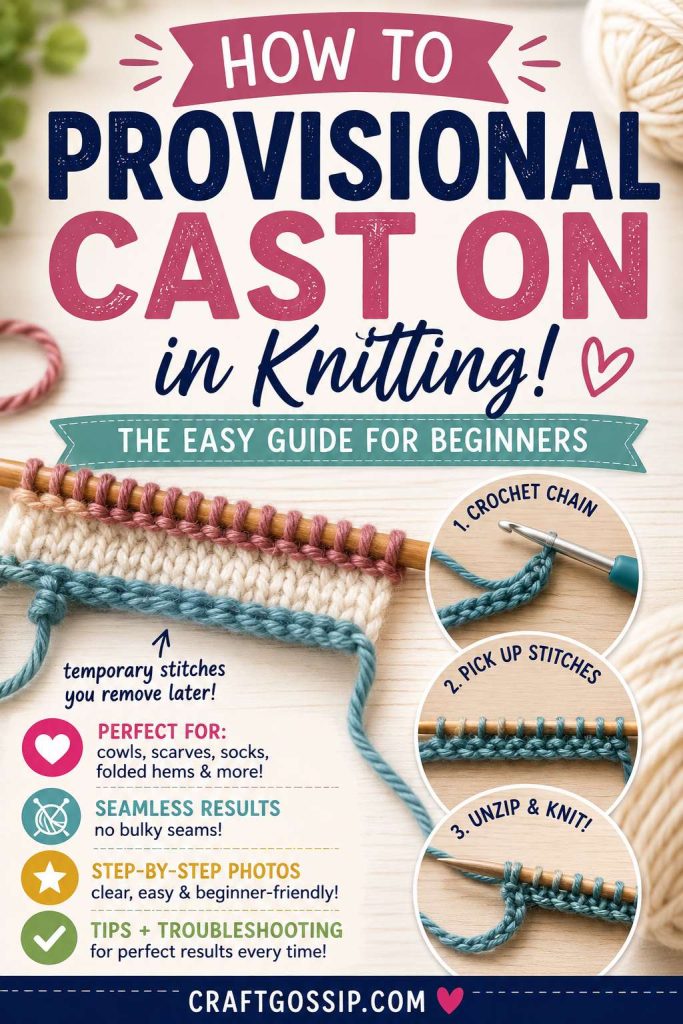 How To Work A Provisional Cast On In Knitting