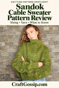 Sandok Cable Sweater Review: Sizing, Yarn and What to Know Before ...